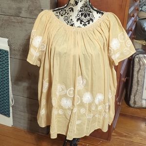 Flowy Top Blouse Off shoulder 1x